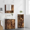 Fürdőszoba bútor szett 3 pcs Füstölt tölgy 61 x 35 x 64 cm
