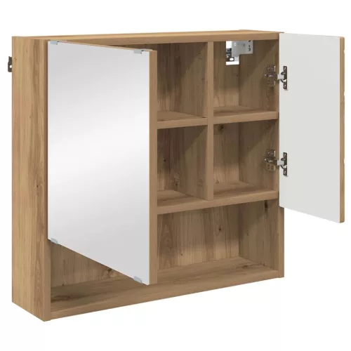 Fürdőszoba bútor szett 3 pcs kézműves tölgy 61 x 35 x 64 cm
