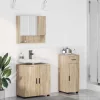 Fürdőszoba bútor szett 3 pcs sonoma tölgy 61 x 35 x 64 cm