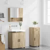 Fürdőszoba bútor szett 3 pcs sonoma tölgy 61 x 35 x 64 cm