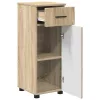 Fürdőszoba bútor szett 3 pcs sonoma tölgy 61 x 35 x 64 cm
