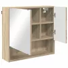 Fürdőszoba bútor szett 3 pcs sonoma tölgy 61 x 35 x 64 cm