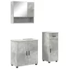 Fürdőszoba bútor szett 3 pcs Beton szürke 61 x 35 x 64 cm