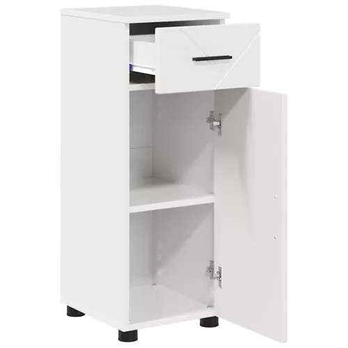 Fürdőszoba bútor szett 3 pcs Magasfényű fehér 61 x 35 x 64 cm