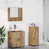 Fürdőszoba bútor szett 3 pcs kézműves tölgy 61 x 35 x 64 cm
