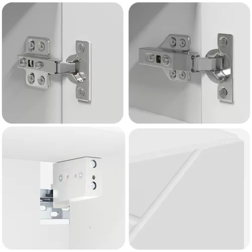 Fürdőszoba bútor szett 4 pcs Fehér 61 x 35 x 64 cm Faanyag