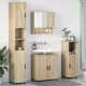 Fürdőszoba bútor szett 4 pcs sonoma tölgy 61 x 35 x 64 cm