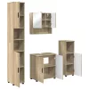 Fürdőszoba bútor szett 4 pcs sonoma tölgy 61 x 35 x 64 cm