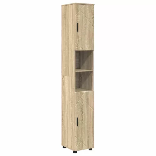 Fürdőszoba bútor szett 4 pcs sonoma tölgy 61 x 35 x 64 cm
