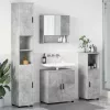 Fürdőszoba bútor szett 4 pcs Beton szürke 61 x 35 x 64 cm