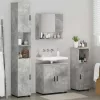 Fürdőszoba bútor szett 4 pcs Beton szürke 61 x 35 x 64 cm