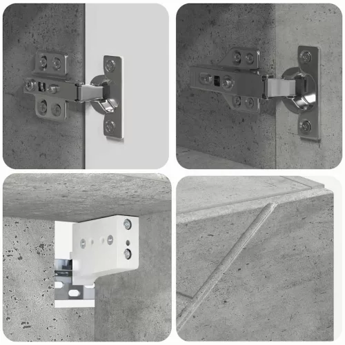 Fürdőszoba bútor szett 4 pcs Beton szürke 61 x 35 x 64 cm