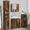 Fürdőszoba bútor szett 4 pcs Füstölt tölgy 61 x 35 x 64 cm