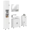 Fürdőszoba bútor szett 4 pcs Fehér 61 x 35 x 64 cm Faanyag