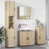Fürdőszoba bútor szett 4 pcs sonoma tölgy 61 x 35 x 64 cm