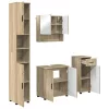 Fürdőszoba bútor szett 4 pcs sonoma tölgy 61 x 35 x 64 cm