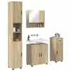 Fürdőszoba bútor szett 4 pcs sonoma tölgy 61 x 35 x 64 cm