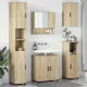 Fürdőszoba bútor szett 5 pcs sonoma tölgy 61 x 35 x 64 cm