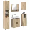 Fürdőszoba bútor szett 5 pcs sonoma tölgy 61 x 35 x 64 cm