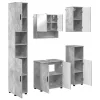 Fürdőszoba bútor szett 5 pcs Beton szürke 61 x 35 x 64 cm