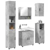 Fürdőszoba bútor szett 5 pcs Beton szürke 61 x 35 x 64 cm