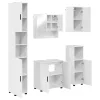 Fürdőszoba bútor szett 5 pcs Magasfényű fehér 61 x 35 x 64 cm