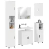 Fürdőszoba bútor szett 5 pcs Magasfényű fehér 61 x 35 x 64 cm