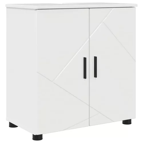 Fürdőszoba bútor szett 5 pcs Magasfényű fehér 61 x 35 x 64 cm