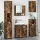 Fürdőszoba bútor szett 5 pcs Füstölt tölgy 61 x 35 x 64 cm