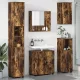 Fürdőszoba bútor szett 5 pcs Füstölt tölgy 61 x 35 x 64 cm