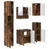 Fürdőszoba bútor szett 5 pcs Füstölt tölgy 61 x 35 x 64 cm