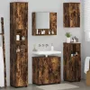 Fürdőszoba bútor szett 5 pcs Füstölt tölgy 61 x 35 x 64 cm