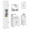 Fürdőszoba bútor szett 5 pcs Fehér 61 x 35 x 64 cm Faanyag