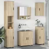 Fürdőszoba bútor szett 5 pcs sonoma tölgy 61 x 35 x 64 cm