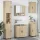 Fürdőszoba bútor szett 5 pcs sonoma tölgy 61 x 35 x 64 cm