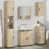 Fürdőszoba bútor szett 5 pcs sonoma tölgy 61 x 35 x 64 cm