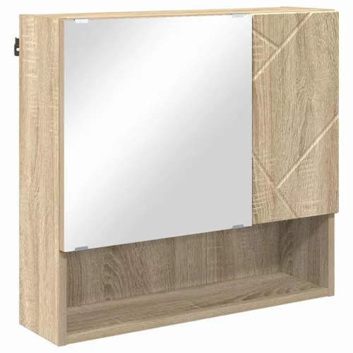 Fürdőszoba bútor szett 5 pcs sonoma tölgy 61 x 35 x 64 cm