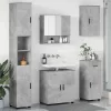 Fürdőszoba bútor szett 5 pcs Beton szürke 61 x 35 x 64 cm