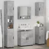 Fürdőszoba bútor szett 5 pcs Beton szürke 61 x 35 x 64 cm