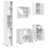 Fürdőszoba bútor szett 5 pcs Magasfényű fehér 61 x 35 x 64 cm