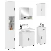 Fürdőszoba bútor szett 5 pcs Magasfényű fehér 61 x 35 x 64 cm