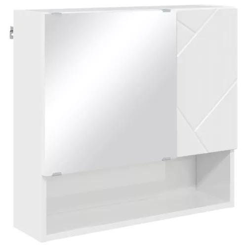 Fürdőszoba bútor szett 5 pcs Magasfényű fehér 61 x 35 x 64 cm