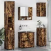Fürdőszoba bútor szett 5 pcs Füstölt tölgy 61 x 35 x 64 cm
