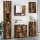 Fürdőszoba bútor szett 5 pcs Füstölt tölgy 61 x 35 x 64 cm