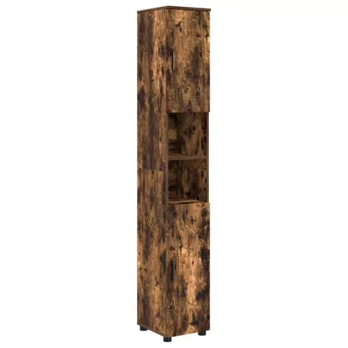 Fürdőszoba bútor szett 5 pcs Füstölt tölgy 61 x 35 x 64 cm