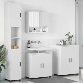   Fürdőszoba bútor szett 4 pcs Fehér 61 x 35 x 64 cm Faanyag