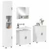Fürdőszoba bútor szett 4 pcs Fehér 61 x 35 x 64 cm Faanyag