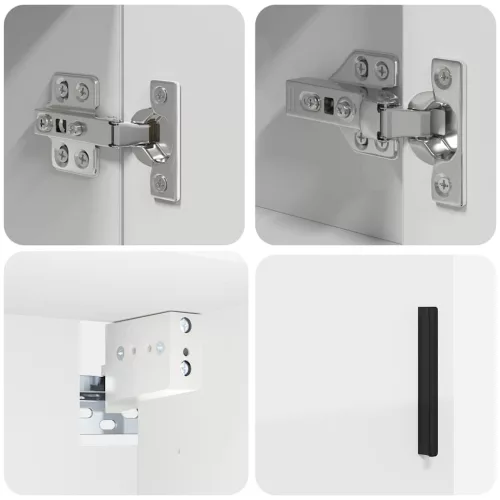 Fürdőszoba bútor szett 4 pcs Fehér 61 x 35 x 64 cm Faanyag