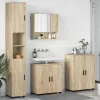 Fürdőszoba bútor szett 4 pcs sonoma tölgy 61 x 35 x 64 cm