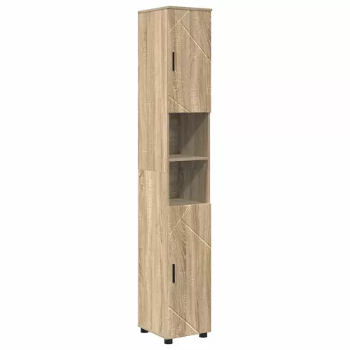 Fürdőszoba bútor szett 4 pcs sonoma tölgy 61 x 35 x 64 cm